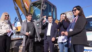 Kicillof dio inicio formal a las obras de construcción de la Estación Transformadora de Guaminí [upl. by Uile]