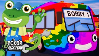 The Best Of Geckos Buses｜Geckos Garage｜Truck Cartoons For Kids｜Learning For Toddlers [upl. by Oinotnas]