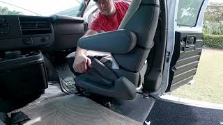 How to install a swivel seat in a van part 2 [upl. by Eileek]