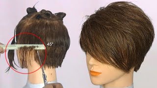 PIXIE HAIRCUT tutorial [upl. by Ahseem]