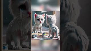 White Cats Bullying Black Cats Collectively The Reason Behind It is Heartbreaking cat lovely ai [upl. by Cora]