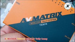 Avmatrix TS3019 Wireless Tally System  unboxing [upl. by Imeon335]