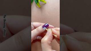 💅💜Aesthetic nail art without tools nailart2024 shorts shortvideo [upl. by Mirna222]