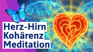 🟪 Herzkohärenz Meditation deutsch  Herz Hirn Kohärenz Meditation zum Bewusstsein erweitern [upl. by Say249]