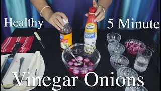 How to make Vinegar Onion सिरके वाले प्याज़ in 5 Min [upl. by Eintruok622]