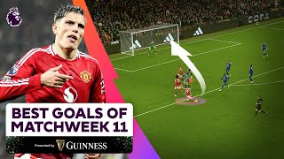 The BEST Goals of Matchweek 11  FT Garnacho Neto Salah and MORE [upl. by Ardnatal]