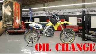 RMZ 450 Oil Change  2007 [upl. by Leavitt]