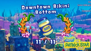 Downtown Bikini Bottom Mayo Jars  All 1111 Locations  SpongeBob SquarePants The Patrick Star Game [upl. by Sammons]