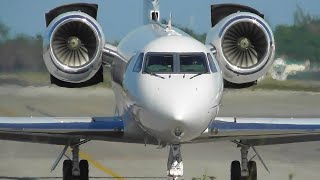 Private Jets at Montego Bay Sangster Intl Airport  MBJMKJS [upl. by Kazmirci]