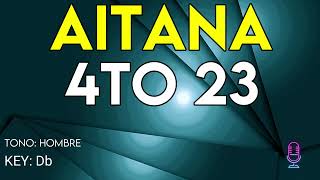 Aitana  4To 23  Karaoke Instrumental  Hombre [upl. by Jary]