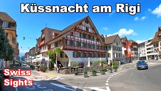 Küssnacht am Rigi Beautiful Kussnacht Sights Switzerland 4K [upl. by Nilloc]