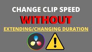 Speed Up Clip WITHOUT ExtendingChanging Duration Solution [upl. by Aneeh]