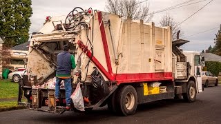 Peterbilt 310  Dempster Route King II Garbage Truck [upl. by Nilcaj]