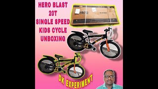 Hero Blast 20T Single Speed Kids Bike Multicolour Ideal For  7 to 9 Years  unboxing [upl. by Esened]