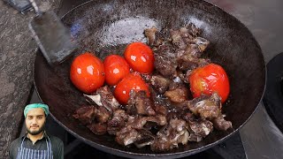 Charsi Mutton Karahi  Namak Mandi Street Food Peshawar [upl. by Wendeline]