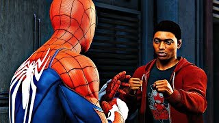 SpiderMan PS4  Miles Meets SpiderMan amp Punches Him [upl. by Germayne430]