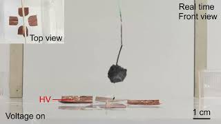 SingleElectrode Electrostatic Repulsion Phenomenon for Remote Actuation and Manipulation Movie 17 [upl. by Monroe]