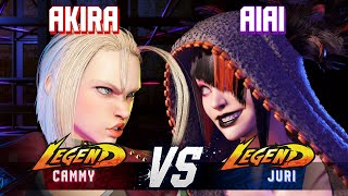 SF6 ▰ AKIRA Cammy vs AIAI Juri ▰ High Level Gameplay [upl. by Greabe]