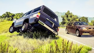 Satisfying Rollover Crashes 01  BeamNG Drive [upl. by Lurette]