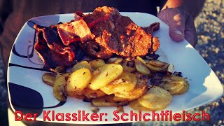 138 Klassiker Schichtfleisch aus dem Dutch Oven  damit fängt jeder an [upl. by Enautna]