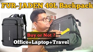 Fur Jarden Laptop amp Travel 40L Backpack  Buy or Not   Unboxing amp Honest Review  office  Travel [upl. by Eniron]