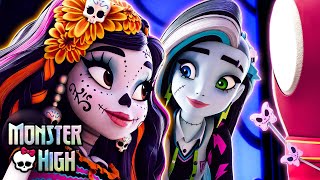 Monster High™ Latino  ¡Los mejores dúos  Skelita y Frankie [upl. by Annuahsal]