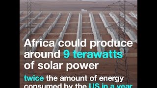 Africa could produce around 9 terawatts of solar power twice the amount of energy consumed by the US [upl. by Haslam]