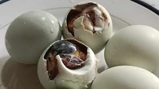 83 SLS Fertilized duck egg BALUT balut duckegg trending satistying viral food ASMR yummy [upl. by Adnuhs429]