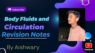 Body Fluids and Circulation Revision Note neet2025examtrendingyoutube motivationneetstudy [upl. by Yasmeen]