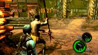 Resident Evil 5 MERCENARIES Village 2x Jill BSAA 842k [upl. by Thetis]