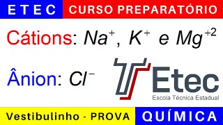 Vestibulinho ETEC 2025 🎯 Correção da Prova de QUÍMICA etec 2024 BoraETEC [upl. by Aufmann]