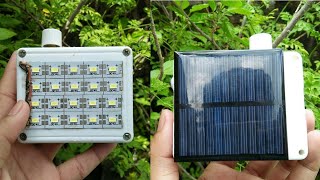 How to make solar panels Rechargeable Home made emergency LED torch [upl. by Tsai]