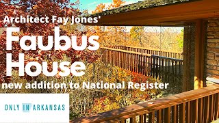 Fay Jones Designed Faubus House on National Register  Only in Arkansas [upl. by Ayekan408]