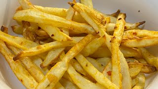 How to make Potato chips in Air fryer  French Fries in Air Fryer Recipe by BubbasBookCanada [upl. by Dorie493]