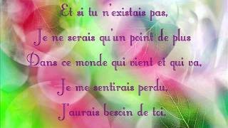 Joe Dassin  Et si tu nexistais pas  Paroles Lyrics [upl. by Aimej]