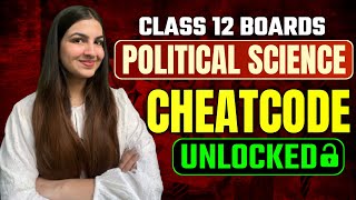 Class 12 Political Science SMART STRATEGY 😱🔥 Boards 2024  Cover syllabus like this💯MUST WATCH ✅ [upl. by Fabrianna]