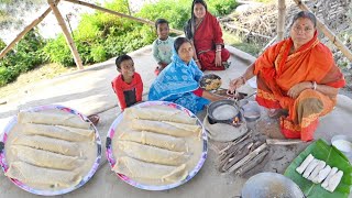 শীতকালে মায়ের হাতে ক্ষীরের পাটিসাপটা পিঠাখেতে একদম অমৃত সমান  patisapta pitha recipe [upl. by Daphie]