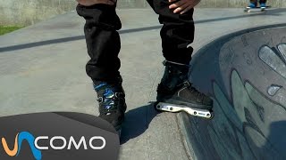 Patinar con patines en una HalfPipe [upl. by Aklog]