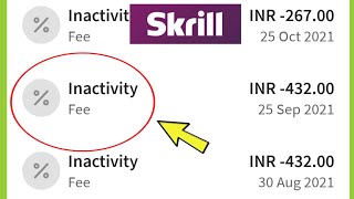 Skrill  What is inactivity fee in skrill account [upl. by Hpesoj767]