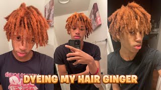 DYEING MY DREADS GINGERCOPPER [upl. by Lizbeth]