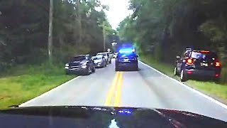 FHP Pursuit of Armed Carjacking Suspect in Leon and Gadsden Counties [upl. by Eicyac]