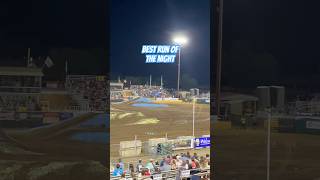 Tough truck 🚀 launches Local Monster Truck show best run [upl. by Cirdec836]