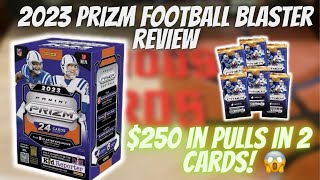 🚨PRIZM FOOTBALL KEEPS ON GIVING 2023 PRIZM 🏈 BLASTER REVIEW 2 TOP ROOKIE BANGER PULLS 😱 🔥 [upl. by Anayra]