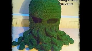 Tutorial Gorro de ganchillo de Cthulhu paso a paso de Amigurumi Universe Cthulhu DIY Crochet [upl. by Akiehsal]