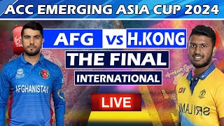 🔴Live  Sri Lanka A vs Afghanistan A  THE Final  Mens T20 Emerging Teams Asia Cup [upl. by Norag]