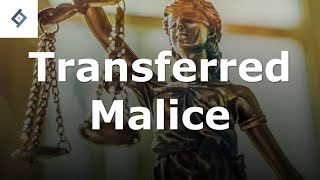 Transferred Malice  Criminal Law [upl. by Sherlocke]