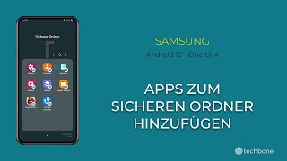 Apps zum sicheren Ordner hinzufügen  Samsung Android 12  One UI 4 [upl. by Aihsinat]