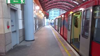 DLR train departing Canary Wharf for Heron Quays [upl. by Clarkson]