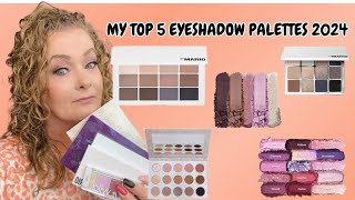 MY TOP 5 EYESHADOW PALETTES 2024 [upl. by Mcintosh]