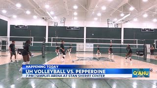 UH Womens Volleyball Team to take on Pepperdine in 2match series [upl. by Sheba]